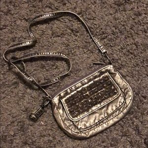 Mini grey crossbody bag